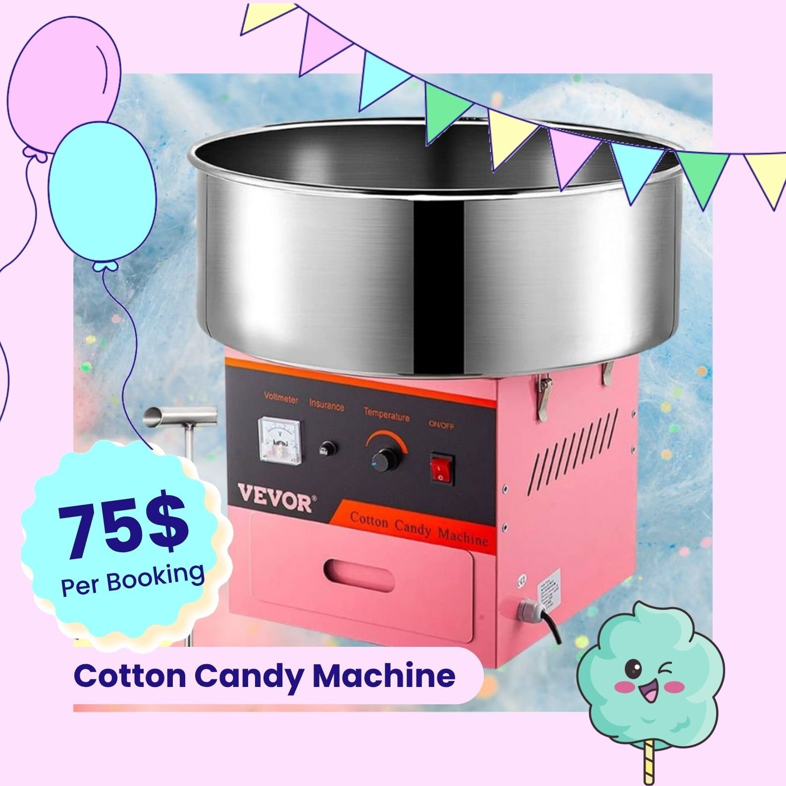 Cotton Candy Machine rental on the northshore Cotton Candy Machine rental on the northshore