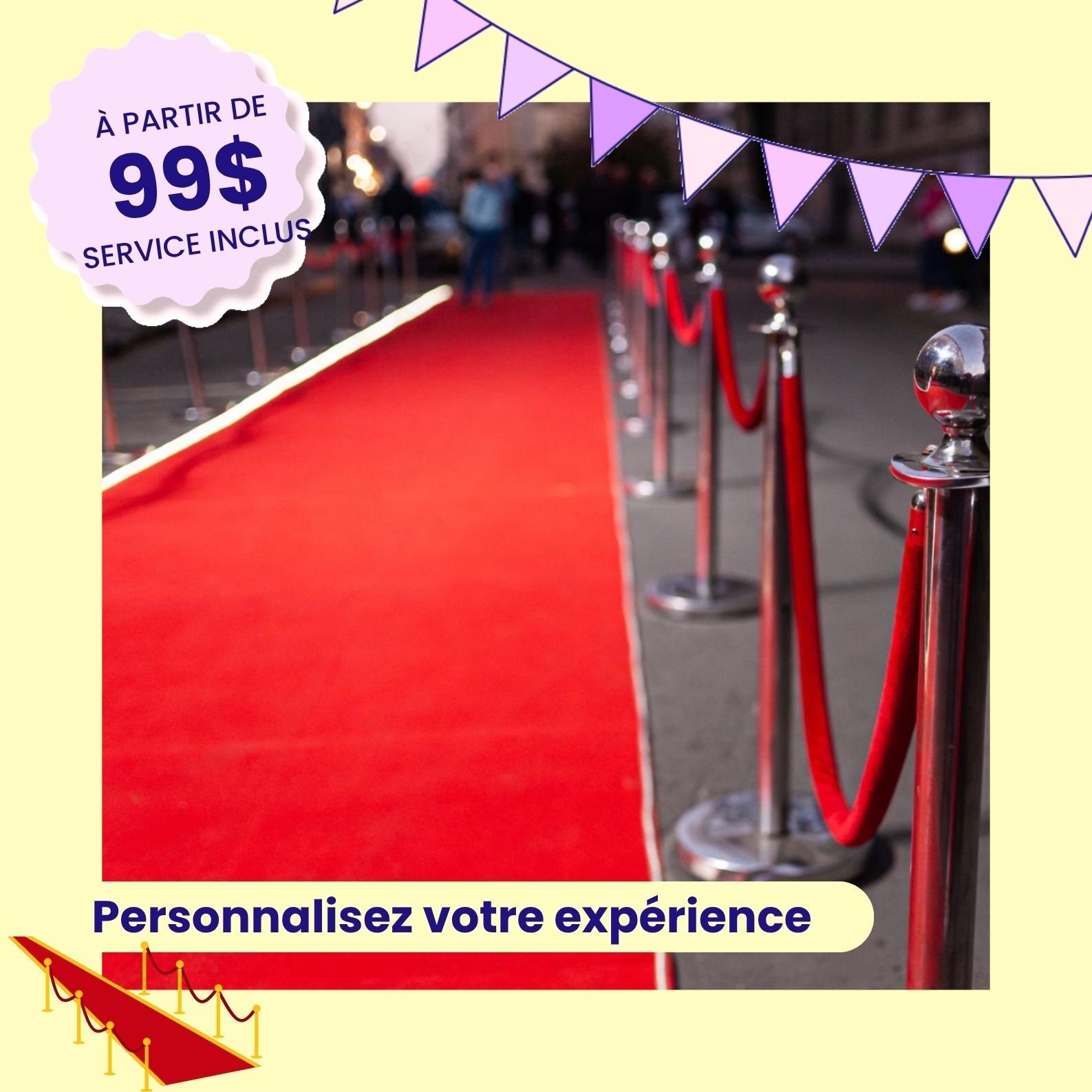 location de tapis rouge personalisable pour evenement 