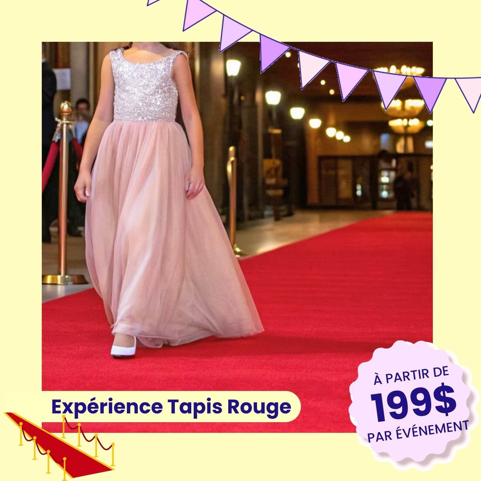 Experience tapis rouge- location de tapis rouge pour marriage et événement corporatif 