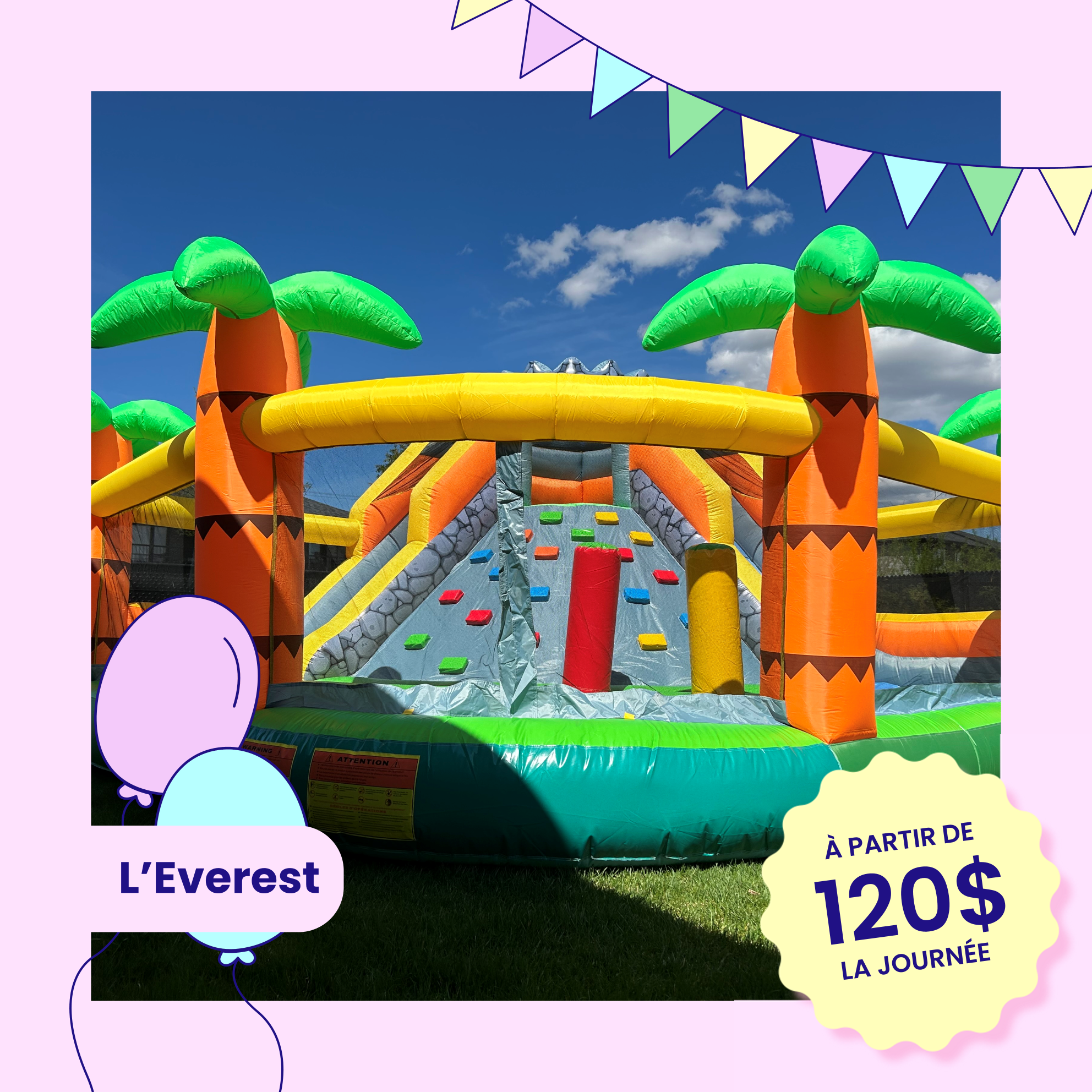 L'Everest , bouncy house , bouncy Castle 