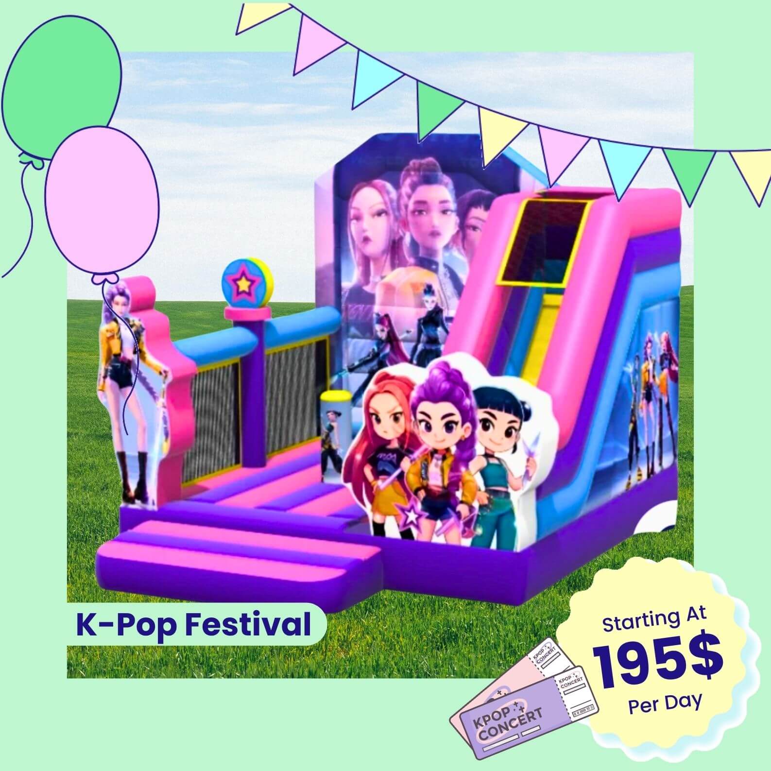 K-Pop Festival jumping house K-Pop Festival jumping house