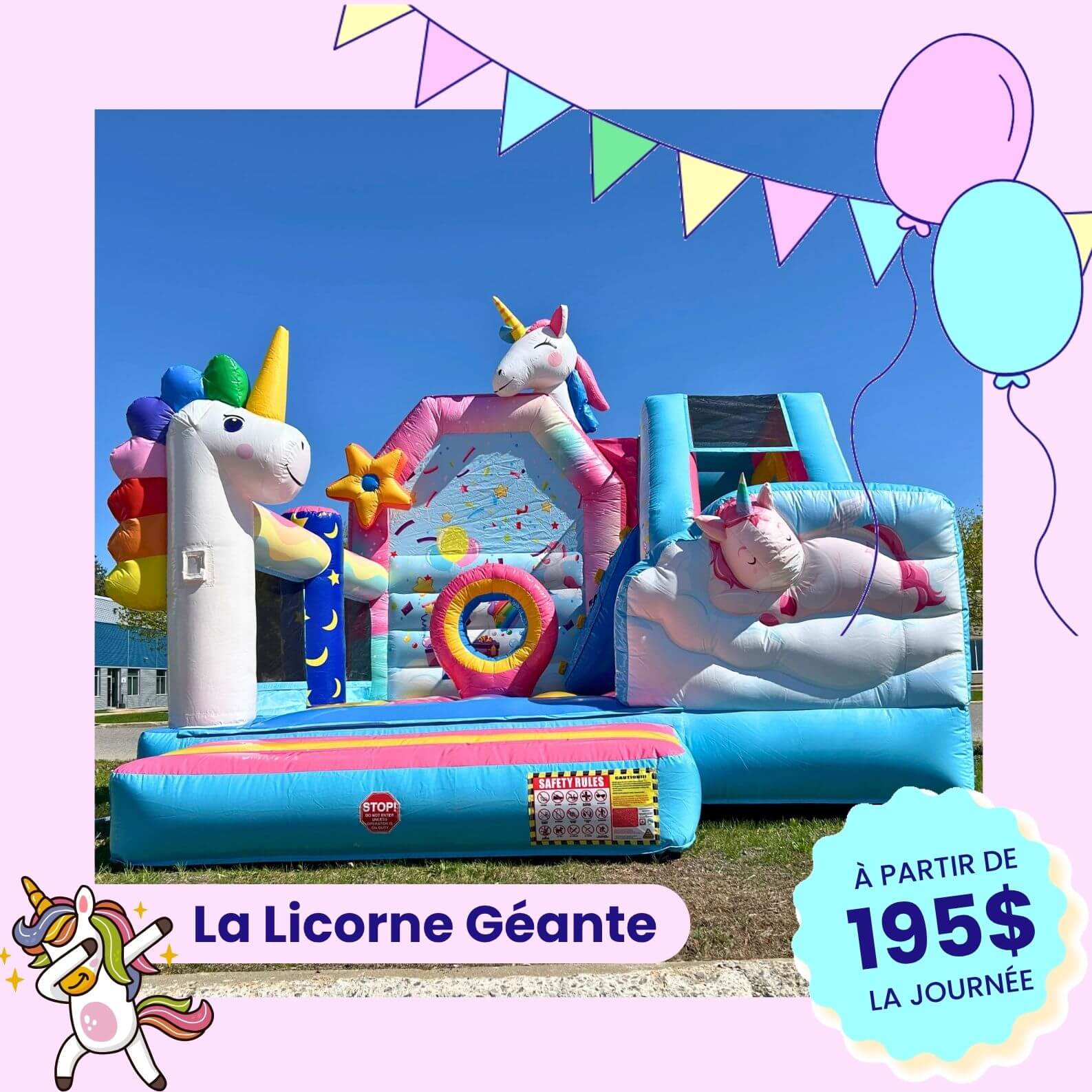 La Licorne Géante a louer a blainville laval montréal