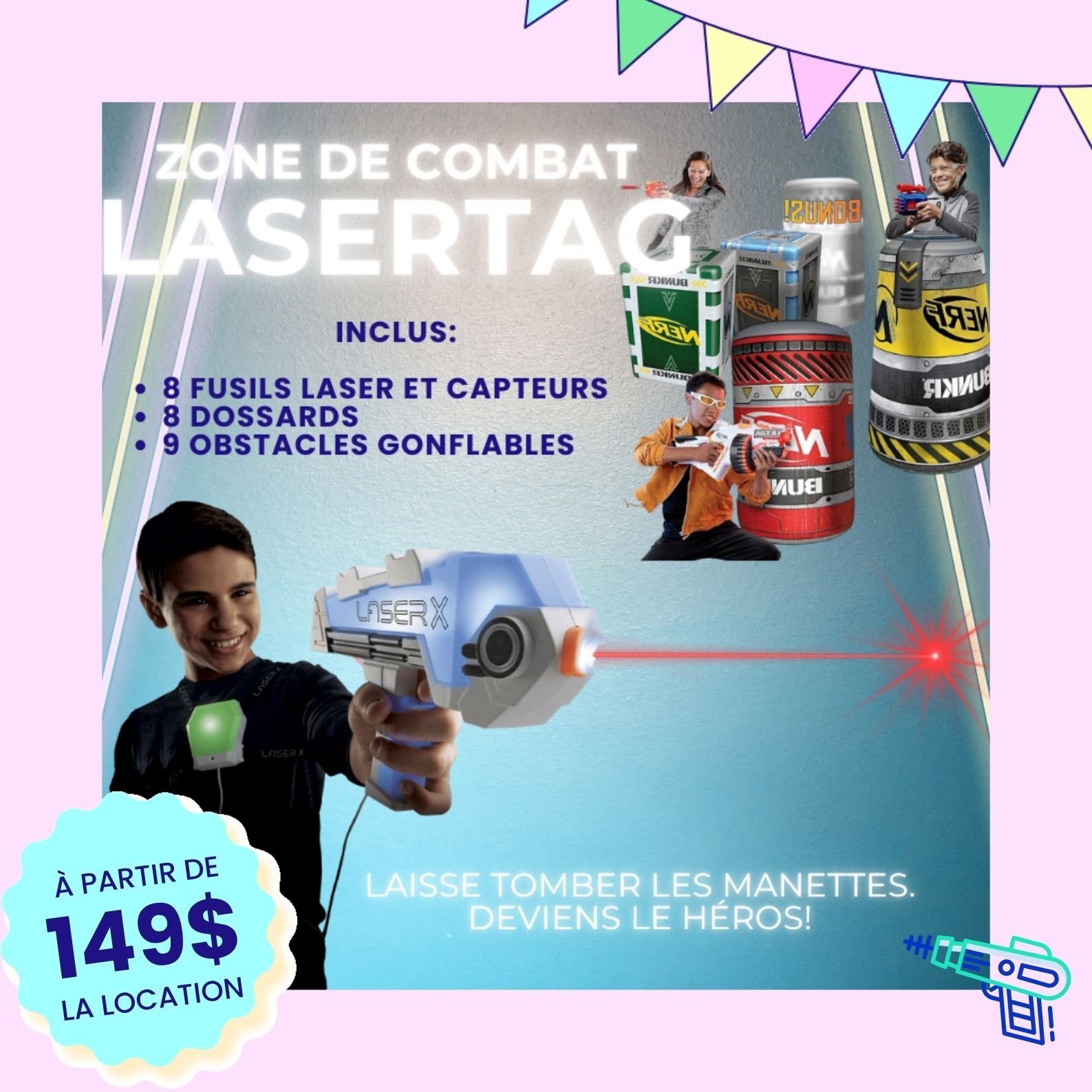 Location de jeu Laser tag Location de jeu Laser tag