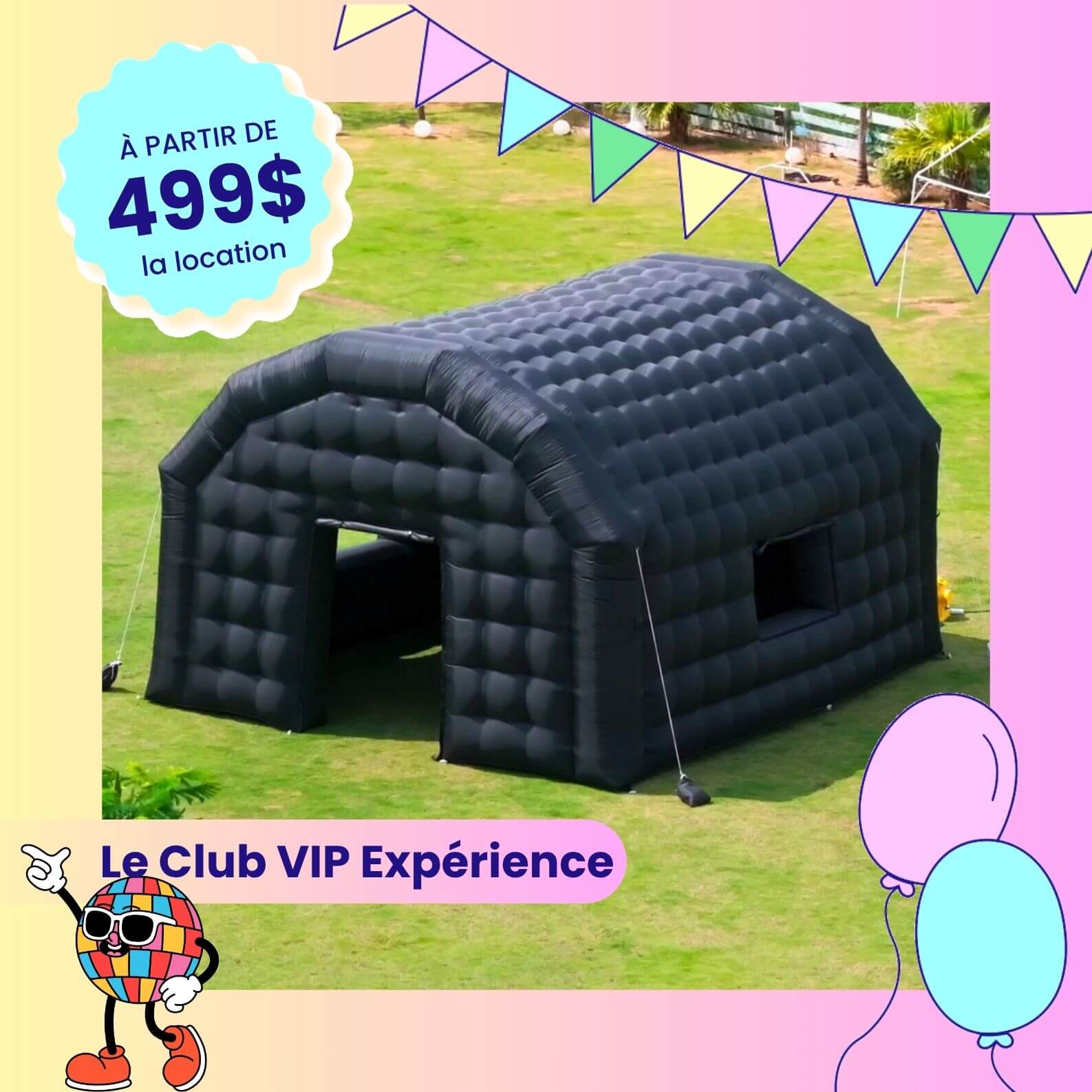 Le Club VIP Expérience chapiteau - tente gonflable , fete , marriage , corporatif Le Club VIP Expérience chapiteau - tente gonflable , fete , marriage , corporatif