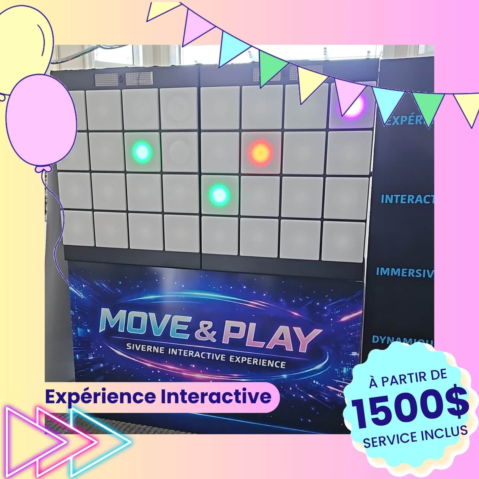 Expérience Interactive pour evenement corporatif , ecole , entreprise 