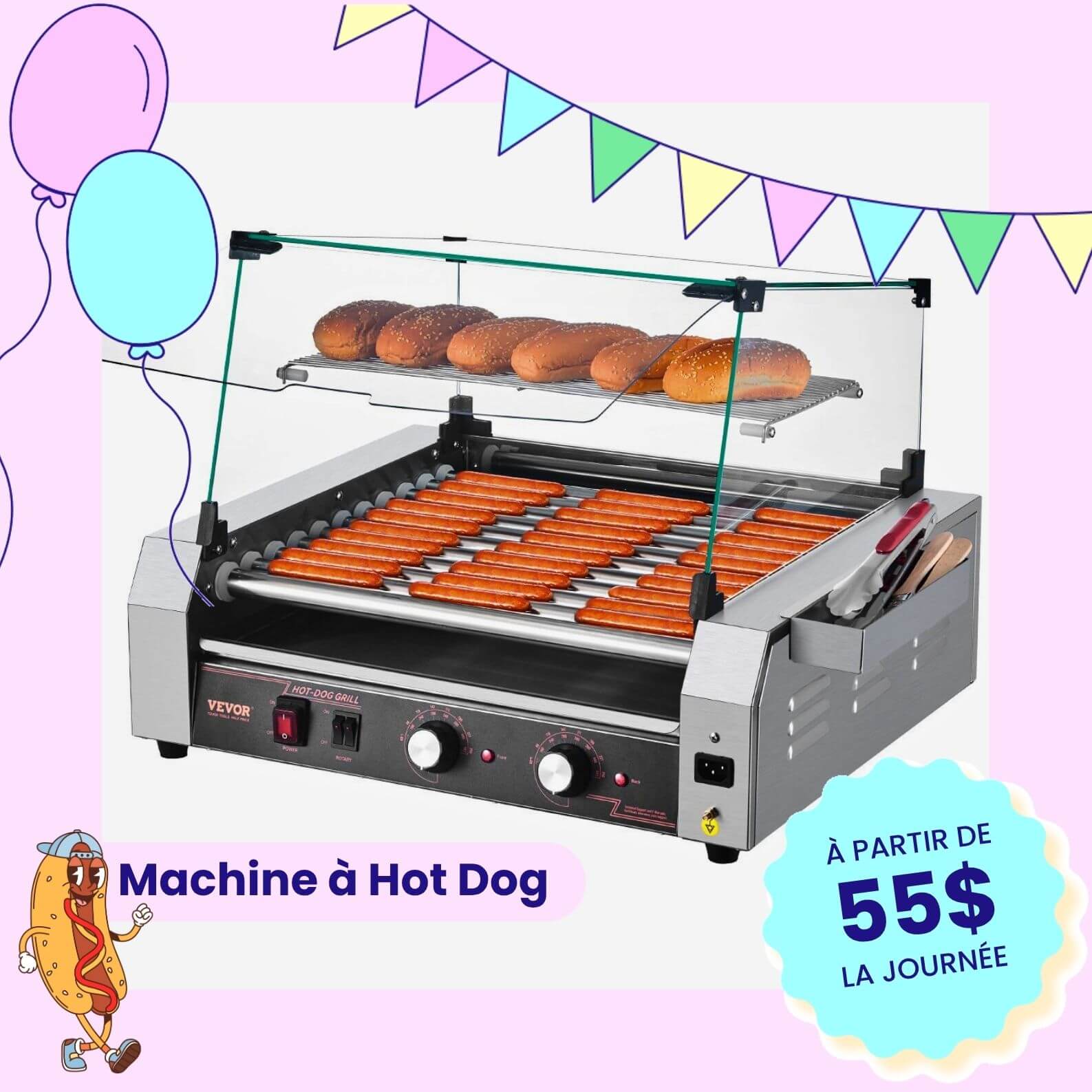 Machine à Hot Dog à louer Machine à Hot Dog à louer