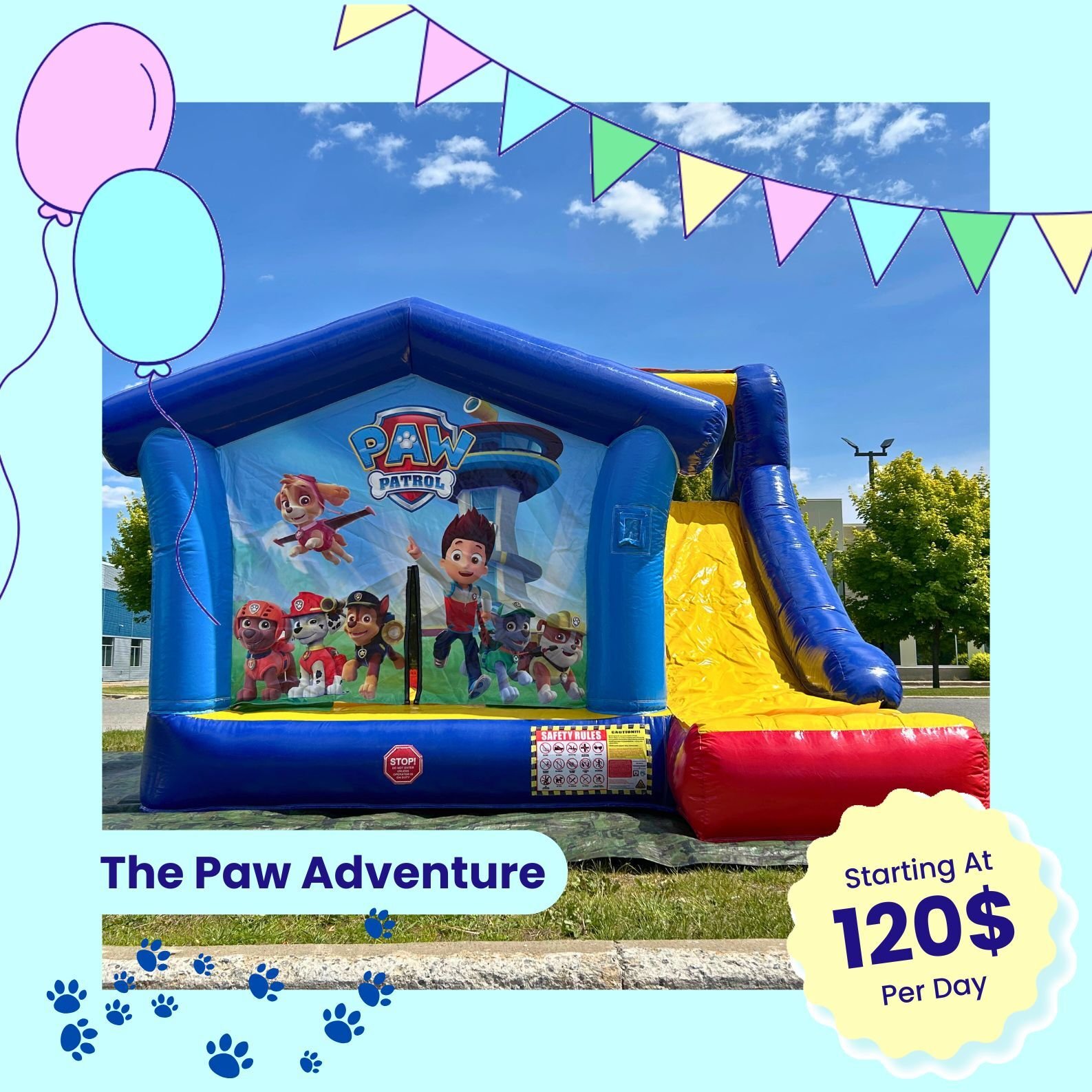 The Paw Adventure- Paw Patrol's jumping house rental Mont-Tremblant Morin Heignts Laurentians The Paw Adventure- Paw Patrol's jumping house rental Mont-Tremblant Morin Heignts Laurentians
