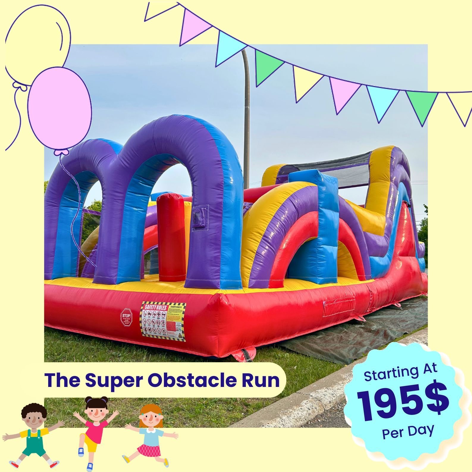 The Super Obstacle Run party's Jumping inflatable to lease neat Saint-Sauveur , Monrin-Heights The Super Obstacle Run party's Jumping inflatable to lease neat Saint-Sauveur , Monrin-Heights