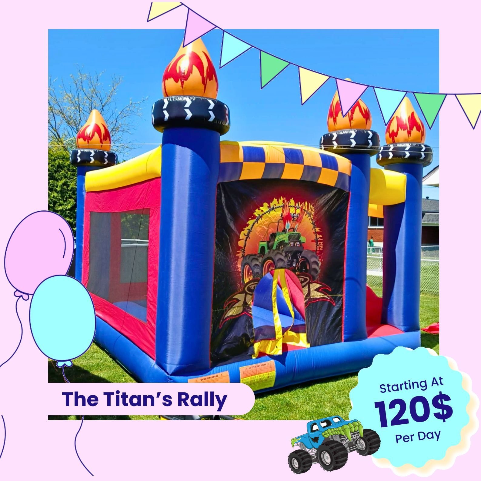 The Titans’ Rally boys jumping house rental The Titans’ Rally boys jumping house rental