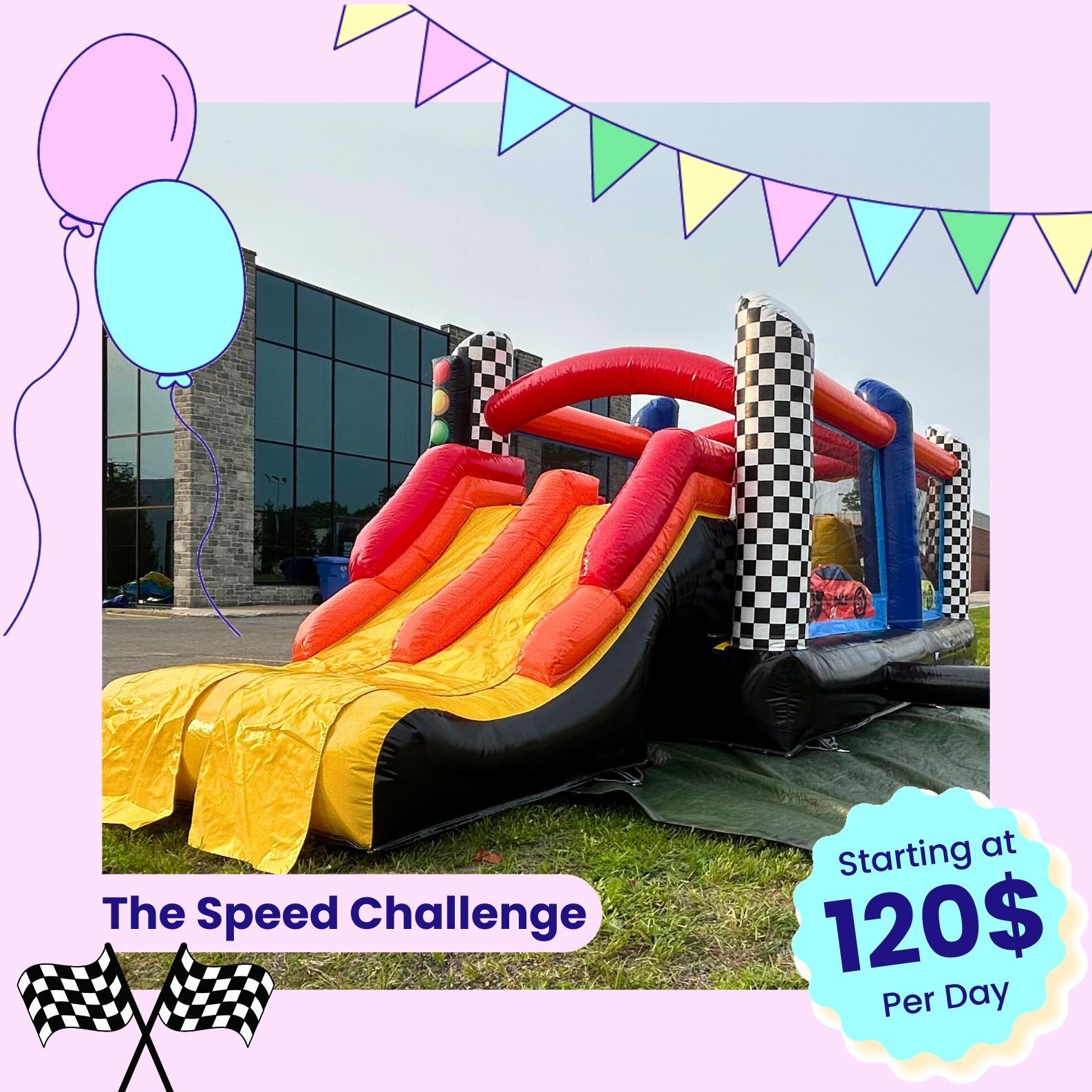 The speed Challenge Inflatable Run Rental for outdoor party's near Saint-Adele , Saint Colomban The speed Challenge Inflatable Run Rental for outdoor party's near Saint-Adele , Saint Colomban