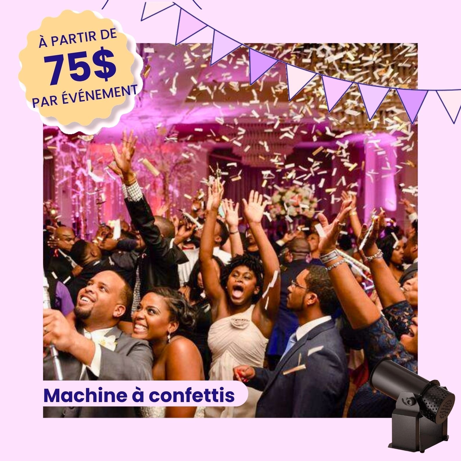 machine a confettis a louer pour evenement