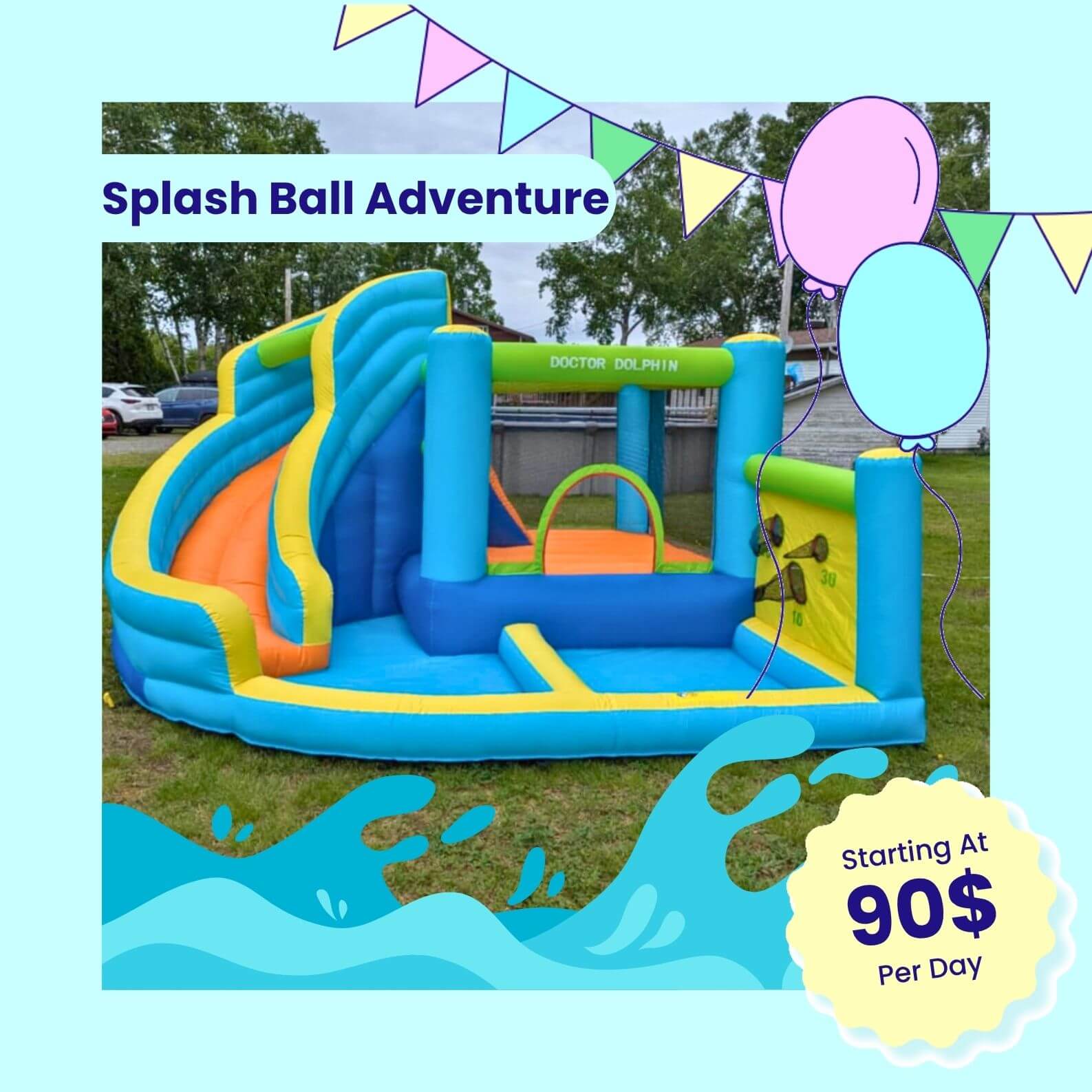 splash ball adventure water inflatable game to lease splash ball adventure water inflatable game to lease