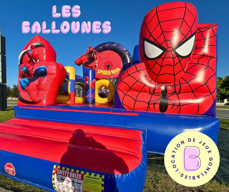 Jeux Gonflables de Spider-man à louer 