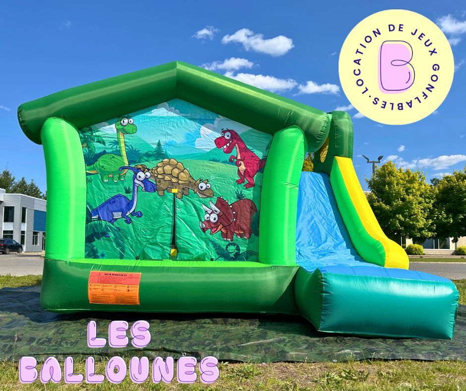 Location chateau gonflable La dino fete , dinausaure 