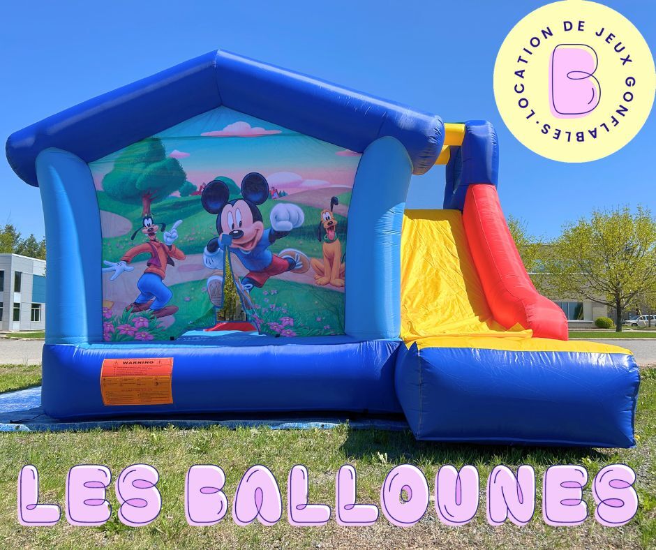 jeu gonflable Mickey Mouse a louer 