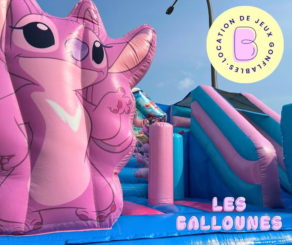Structure Gonflable lilo et stich en locaction