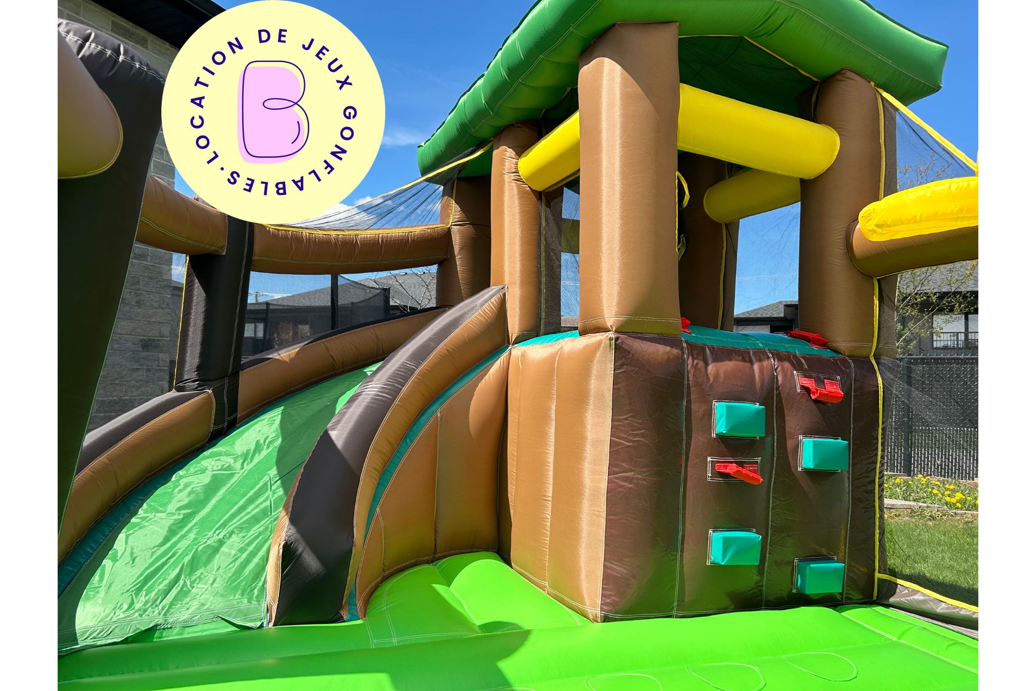 Maison en folie, jeu gonflable, bouncy house , bouncy castle