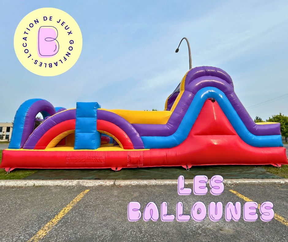 Gros Parcours de Course Gonflable en location 