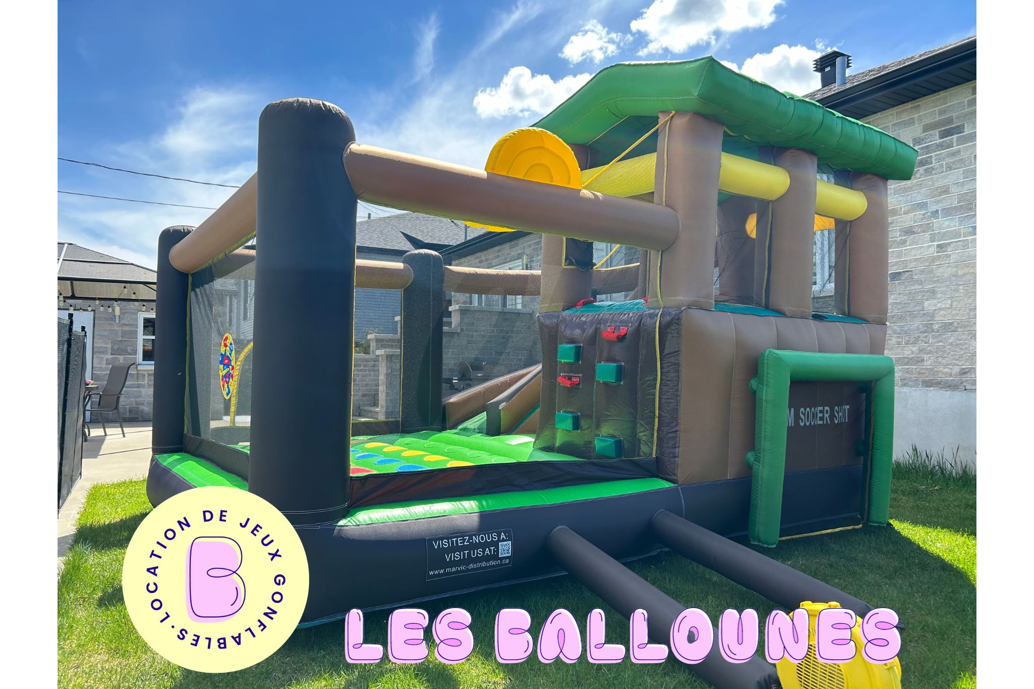 Maison en folie , bouncy house , bouncy castle , jeu gonflable 