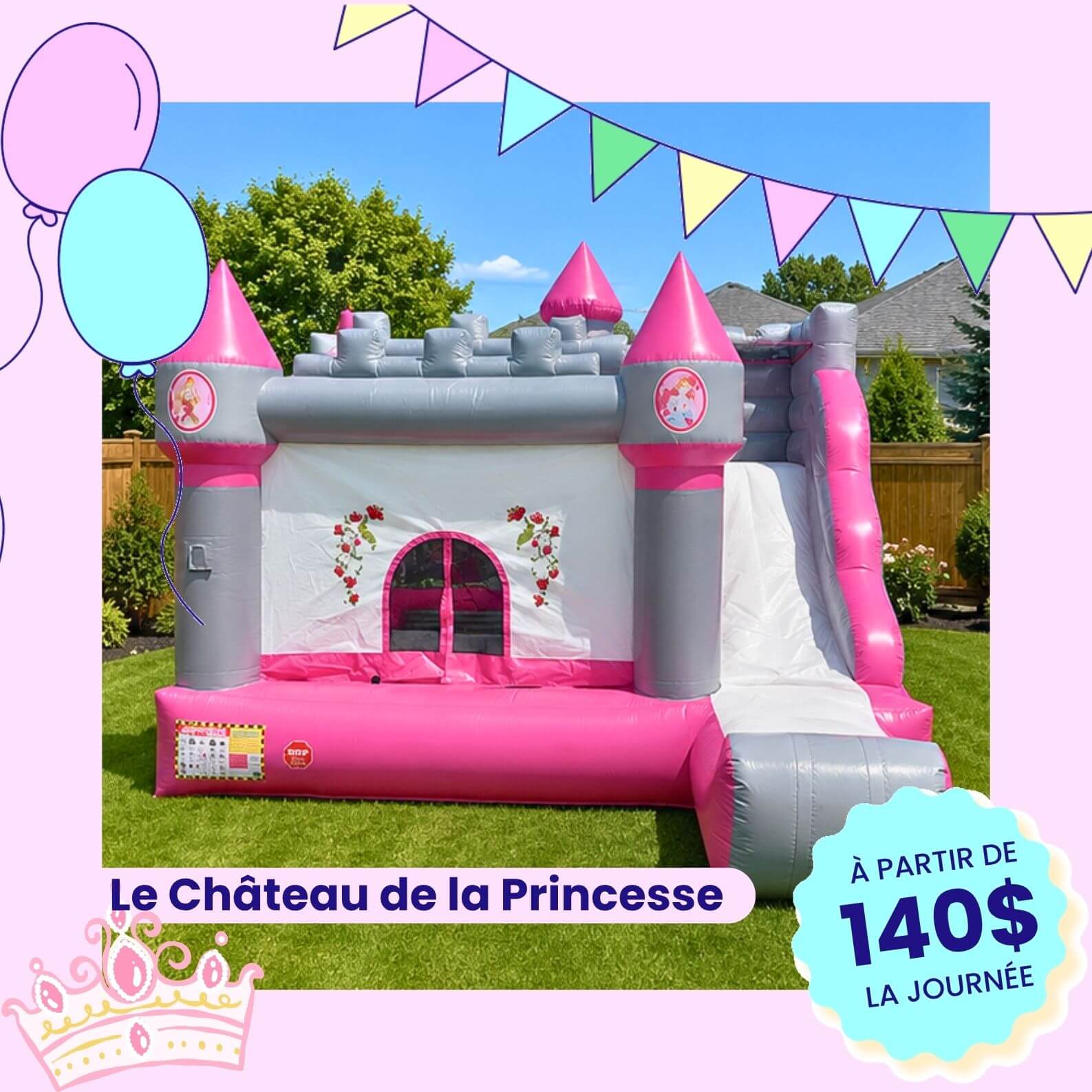 Le Chateau de la Princesse jeu a louer en hiver