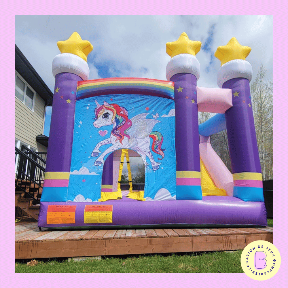 Les Ballounes - Jeu gonflable La Licorne / louer /  location location jeux gonflables / structure gonflable  / jeu gonflable 