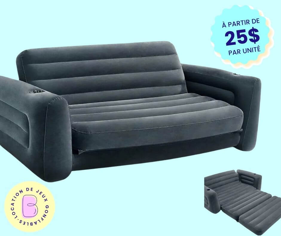 divan gonflable en location 