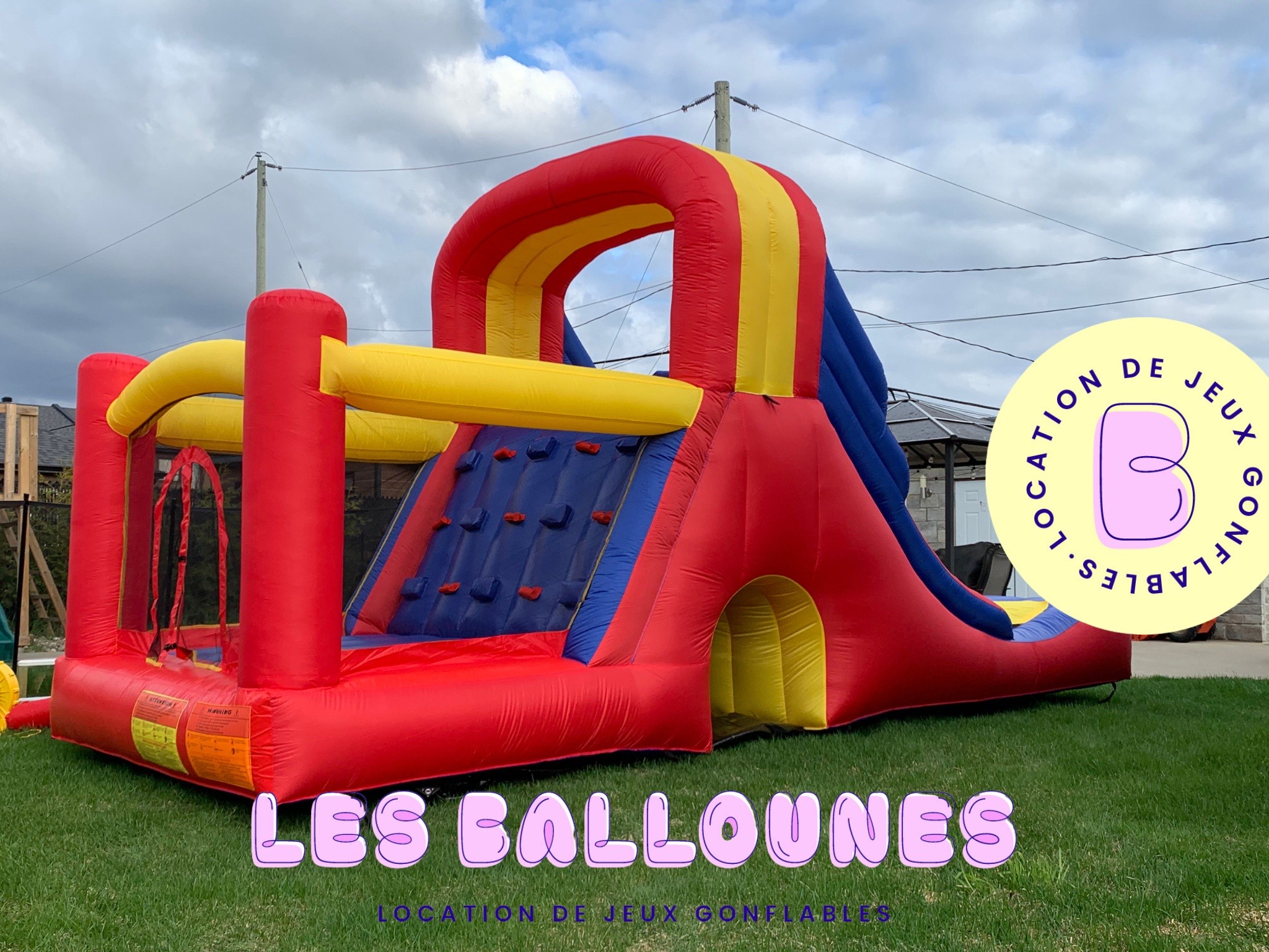 grande glisse 2 - location - jeu gonflable - louer - jeux gonflables - structure gonflable 