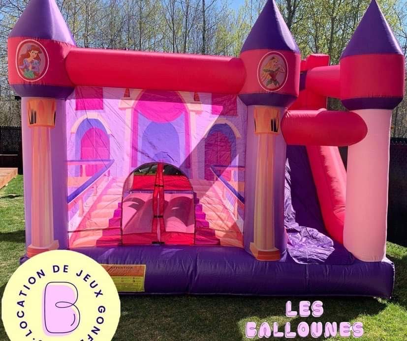 princesses 1  - structure  - jeu gonflable - jeux gonflables- louer - location  