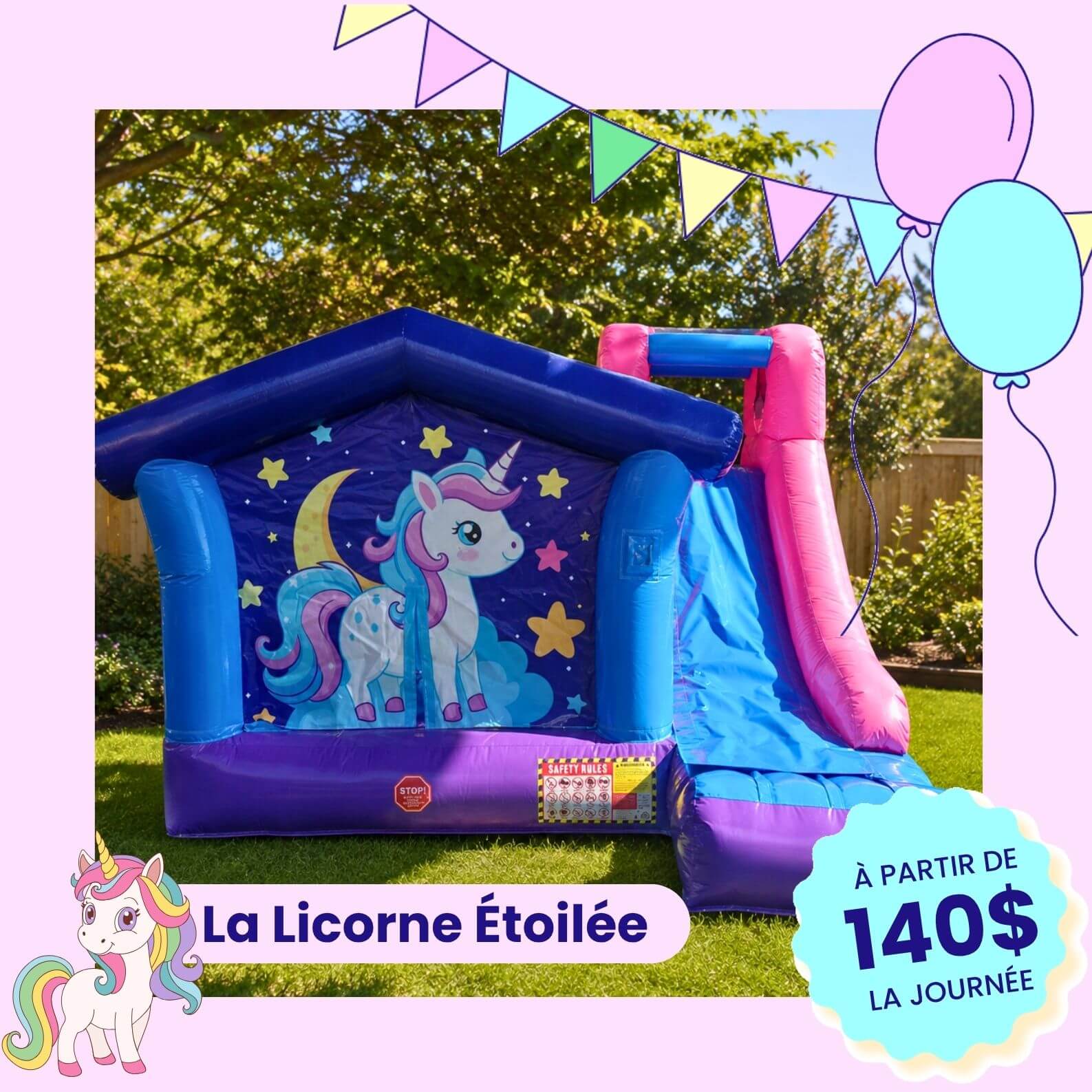 la licorne étoilée jeu a louer en hiver 