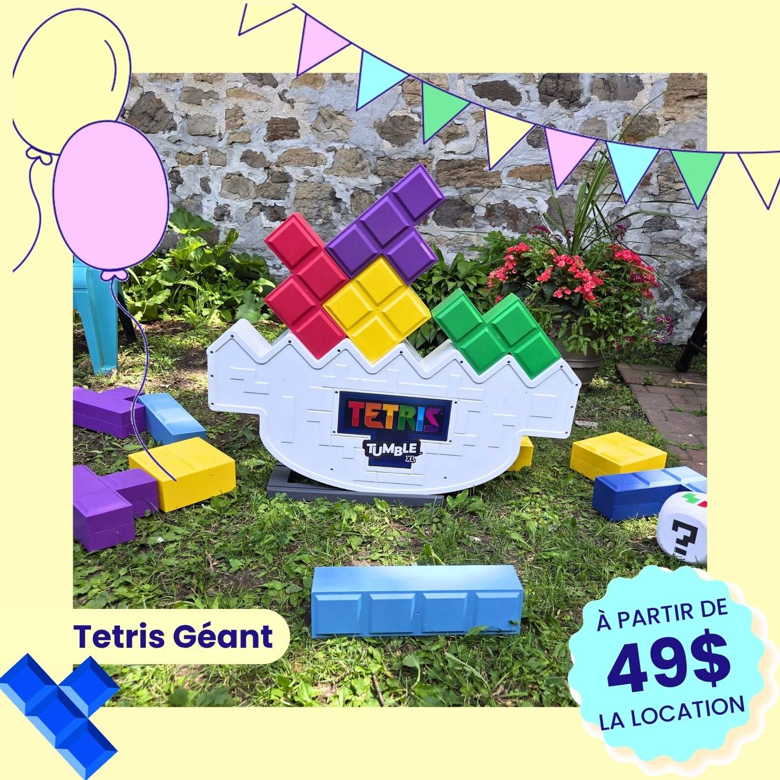 Jeu tetris geant à louer 